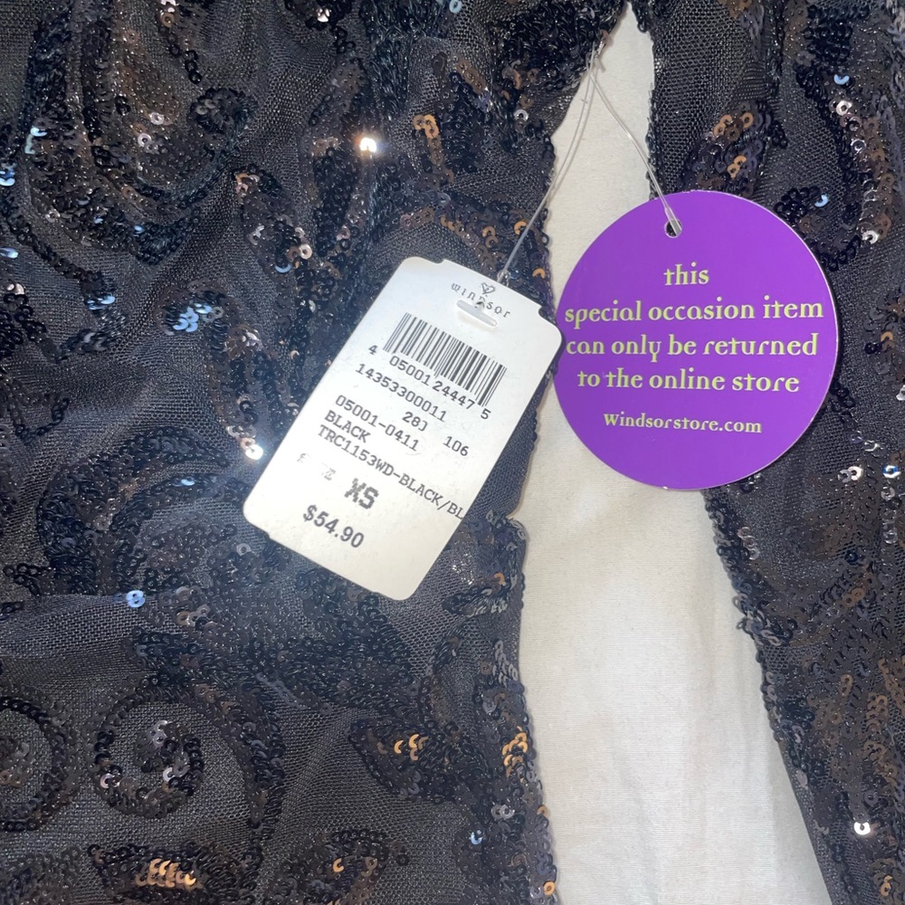 Windsor Kimmy Formal Sequin Mini Dress - Picture 6 of 9